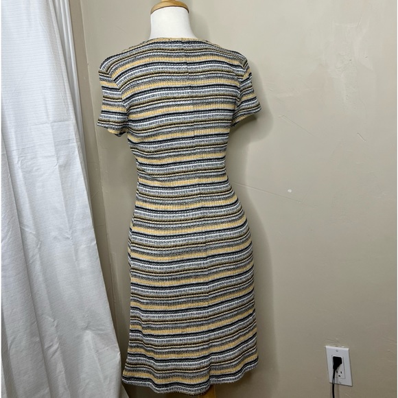 Xtraordinary Size Small Sweater dress Buttons Casual Cute Stripes - Picture 3 of 4